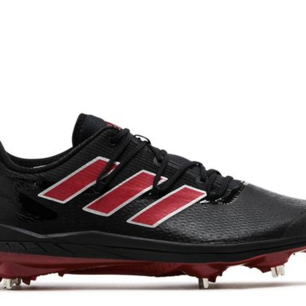 adidas Adizero Afterburner 8 Core Black/Team Power Red baseball M15 H00976 | NWT